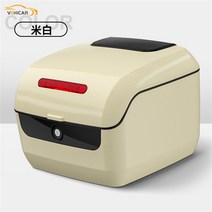 슈퍼커브탑박스 배달박스 견고한 오토바이 테일 박스 전기 스쿠터 바이크 방수 케이스 내구성 강한, 01 beige