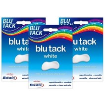 3 x Bostik Blu Tack Mastic Putty Approx 60g White 589470
