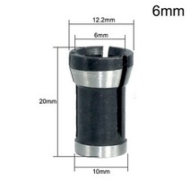 1pc & 3pc 고정밀 생크 밀링 커터 콜렛 척 전기 목공 트리머 우드 라우터 조각 기계 6 8 6.35, A