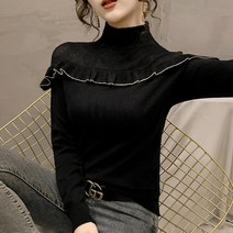 카라 조끼 핑크 니트 프릴니트티 블라우스 민트 핫핑 프릴 플라워 레이스