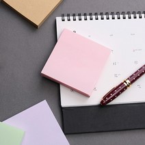팝업 포스티지 보관 디스펜서 리필 핑크 100P 공시생 필수템 포스트지 큐브형 감성 뽑아쓰는 스티커 메모지 판촉 대용량 냉장고 리필용 휴대용 사무용 문구