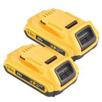 DEWALT DCB203 DCB181 DCB182 DCB201 DCB2012 L50 powertool용 20V 3000mAh DCB200 리튬 이온 충전식 배터리충전기 DCB205, 2battery
