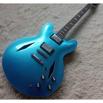 초중급 일렉기타 취미용 연습용 전자기타 동호회 Dave Grohl 재즈 세미 할로우 바디 일렉트릭 기타 라이트, 01 guitar  case UPS