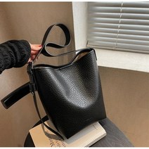 여성 고급 대용량 버킷백 가죽 숄더백 사계절 가방