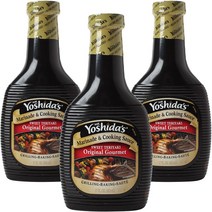 요시다 마리네이드 & 쿠킹 소스 스위트 데리야키 오리지널 고메, 3개, 502ml