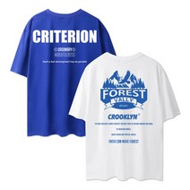 크루클린 1+1 그래픽 오버핏 반팔티 2종 SET