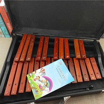 대형 실로폰 타악기 마호가니 25음 연주회 휴대용, 25음 모조 마호가니 실로폰 + 가방1