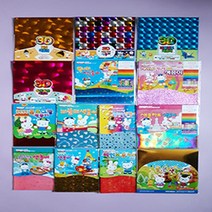 꿈드림22 영아트 반짝이 색종이 14종 시리즈 모음 색종이접기, 9. 새콤하트