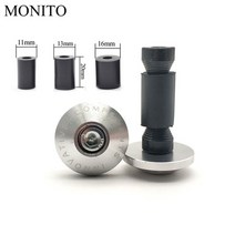 오토바이 바이크 감성튜닝 핸들 엔드 바 혼다 CB190R forza 300 CB400 SF CBR650 R GROM MSX125 용 밸런스드 플러그 슬라이더 핸들 바 캡 그립, 은