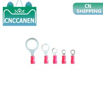 절연 링 터미널 커넥터 22-16 AWG 0.5-1.5mm2 빨간색 M3/M4/M5/M6/M8/M13 PVC 와이어 케이블 전기 크, 02 25PCS_03 RVL1.25-3.5