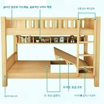 성인책상침대 복층 2층침대 낮은벙커 낮은 침대책상, 15.통나무업그레이드침대+더블서랍+매트2