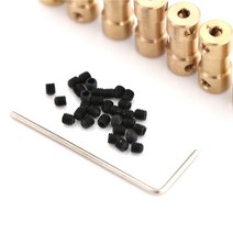 철근커플러 각종커플러 에어공구 수공구8가지 크기의 황동 플렉시블 모터 샤프트 커플링 커플러 변속기 커, 07 4mm-4mm A7