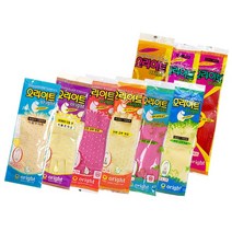 오라이트 고무장갑 10켤레 양손 소 중 대 특대 특특대 남자 대용량 도매, 꽃밴(대) L 10켤레-핑크