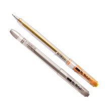 동아 마이메탈 볼펜 0.7mm 낱개 중성펜 금색 은색72394EA 리필심, 은색, 본상품선택
