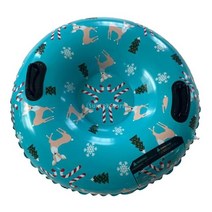 튜브썰매 휴대용눈썰매 풍선 스노우 튜브 스노우 썰매 핸들 썰매 서클 타이어 튜브 두꺼운, b 91cm