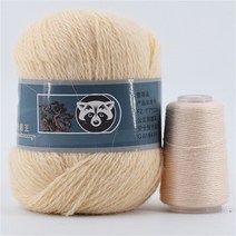 70g 긴 머리 밍크 캐시미어 라인 밍크 모피 원사 보석 뜨개질 크로 셰 뜨개질 실을위한 손으로 짠 거친 메리노 양모 원사, 065