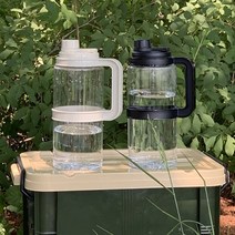 코멕스 빅 트라이탄 2L 물병 텀블러 가정용 휴대용 등산 물통, 01.빅 트라이탄 물병 2L(블랙)