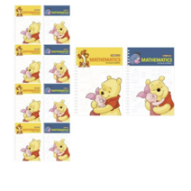 디즈니 푸우 수학노트 60매, 랜덤 발송, 10개