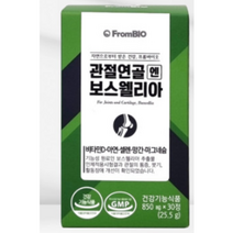 [ 이병헌 TV CF 광고 ] 프롬바이오 관절연골 엔 보스웰리아 관절 연골 관리 뼈 근육 면역 항산화 건강 도움 보수웰리아 보스엘리아 캡슐 비타민 D 아연 셀렌 망간 마그네슘 함유, 30정