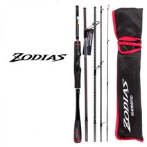 아부가르시아 낚싯대 ZODIAS 팩 5 개 스피닝 캐스팅 라이트 107-115G 탄소 섬유 ML/M/MH 휴대용 로드 여행, S68ML Spinning Thanks