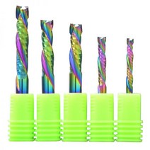 도마세트 실리콘도마 대나무도마1pcs 3.175/4/5/6/8mm 2 플루트 위아래 컷 dlc 코팅 밀링 커터 우드 파티클, 01 3.175x17x38L