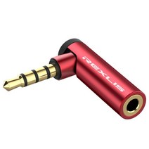 혼케이블 무저항잭 저항잭 동선 3.5mm 오디오 잭 어댑터 헤드폰 ctia omtp 변환기 이어폰 오디오 어댑터 케이블 휴대 전화 증폭기 스피커, 빨간색