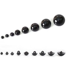 펠트친구 단추눈(인형눈) 1봉(약20개) / 눈알 뜨개 재료 고양이 만들기 단추형, 12mm, 1개