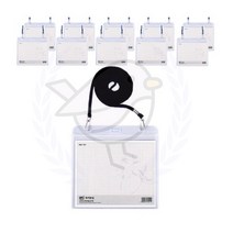 새임 목걸이명찰 가로형 검정끈 10P 큰명찰 유치원명찰 가게명찰