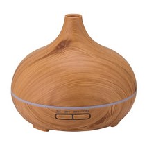 고품질 550ml 아로마 테라피 에센셜 오일 디퓨저 우드 그레인 원격 제어 초음파 가습기 7 색 조명, 05, 에게