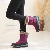 여성용 폴라포 겨울 아이젠 패딩 스노우부츠