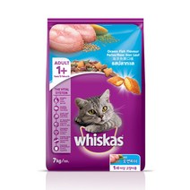 위스카스 포켓 오션피쉬 고양이 사료, 닭, 7kg, 1개