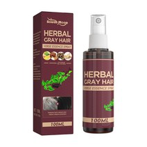 100ml Herbal White To Black Hair Serum Darkening Spray Reduce Gray Nourish Scalp Anti Care, [01] 100 ml