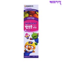 무파라벤 자일리톨함유 뽀로로 저불소치약[혼합과일향], 1개
