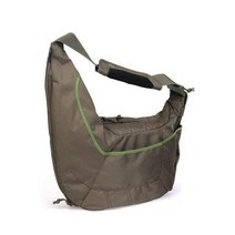 Roadfisher 방수 lowepro 여권 슬링 ps dslr 카메라 가방 day travel pack 배낭 삽입 canon nikon sony fuji leica, 녹색 갈색