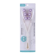 목주름관리기 목주름마사지기 피부목마사지 1pc 얼굴 마사지 롤러 수동 얼굴 리프트 목 슬리밍 휴식 꽃 모양 주름 방지 미용 도구 스킨 케어 건강, 자주색