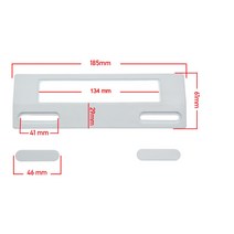 범용 냉장고 문 손잡이 185x61mm 흰색