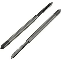 acoeitl 미터법 기계 탭 나사 스레드 샤프 플러그 탭 m2 x 0.4mm h2 hss 3 스트레이트 플루트 스레드 diy 도구 회사 홀드 클린 스무스 타이트 클리어 컷, m2x0.4mm-2개