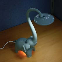 LED 터치 스탠드 어린이 키즈 코끼리 밝기조절 무드등