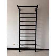 우드 월바 턱걸이 기구 철봉바 등반 늑목 사다리 운동, 금속 골지 프레임 (1.88m x 90cm)