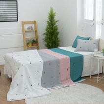 국내산 여름홑이불 시어서커 누빔이불 카펫트 아이 주니어 요이불 낮잠 간절기 침대 패드 매트 침구 시원한 냉감 자취 원룸 냉장고 싱글 검은고양이 차렵이블세트 홋이불 Q S 메트, 죠이샤카 패드Q(155x210), 터키블루