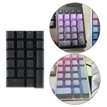 키보드 블루투스키보드 게이밍키보드 21Key PBT 기계식 Keycaps 방수 Anti-Slip 사용자 정의 OEM PC 데스크탑 컴퓨터에 대 한 체리에 숫자 키패드, 검은색 전면 글꼴