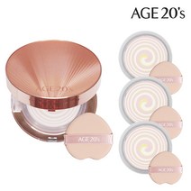 에이지투웨니스 AGE20S 볼륨에센스 엔젤링 톤업팩트 핑크 블루 본품 세트, 톤업팩트 핑크 본품1개 리필3개