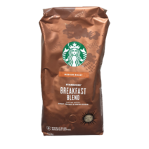 스타벅스 블랙퍼스트 모닝 커피 원두 미디엄 로스팅 블렌드 커피콩 대용량 1.13kg 1봉지 STARBUCKS COFFEE WHOLE BEAN 1300G X 1PK, 1300 그램