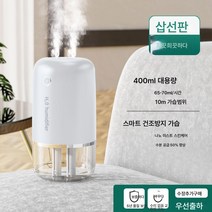 가습기 나노 미스트 휴대용 미니 무드등 청정기 수분 공급, 스마트가습나노듀얼스프레이수면무드등, 코드삽입형설화백무음가습스마트건열방지