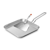 쿡에버 인덕션 통3중 사각팬 24 / 스텐 사각프라이팬 계란말이팬 그리들, 통3중 사각팬 24cm 세트(플랫뒤