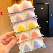 심쿵 고양이집게핀 동물귀집게핀 2피스 5컬러 택1 포인트 헤어 장식 머리핀 모양