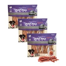 견생견사 플러스 대용량 간식 슬라이스 300g, 3개, 오리