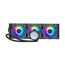 MasterLiquid ML360 Illusion Black Edition CPU 수냉 쿨러 AIO 수냉 시스템 3 x 120mm ARGB Halo 팬 AMD Ryzen/In, 360mm_ML360 일루전 블랙