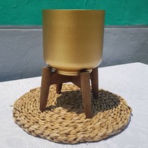 ll0II골드 철제화분거치대 베란다화분정리대 식물 플랜트 다육이진열장 황금색화분받침대［l0I］
