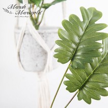 [마쉬매리골드]조화 2잎 셀럼_51CM, 단품